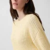 Jerséu corto de manga acampanada 100 % algodón