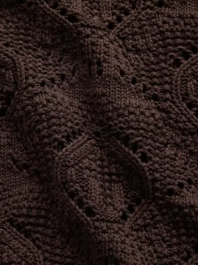 Jerséu de crochet 100 % algodón