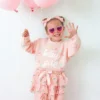 Jerséu de punto con chispas «Sweet Wink Birthday Girl» para niña