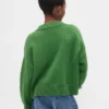 Jerséu infantil holgado con cuello en V