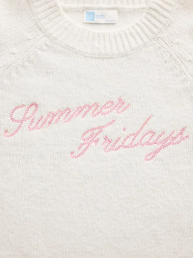 Jerséu oversize com logo de GAP × Summer Fridays