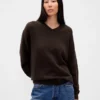 Jerséu oversize con cuello en V CashSoft