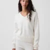 Jerséu oversize con cuello en V CashSoft