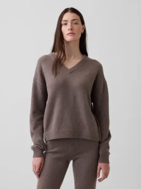Jerséu oversize con cuello en V CashSoft