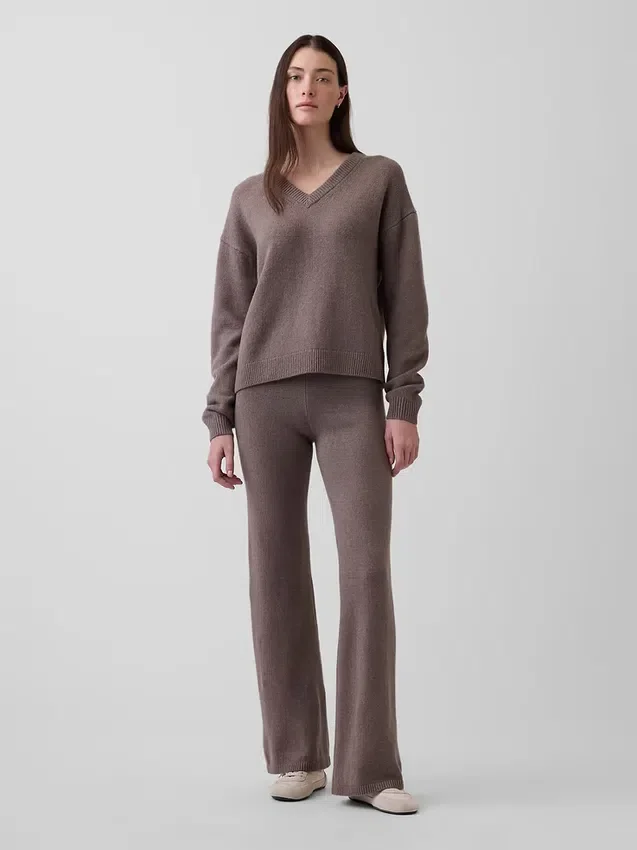 Jerséu oversize con cuello en V CashSoft
