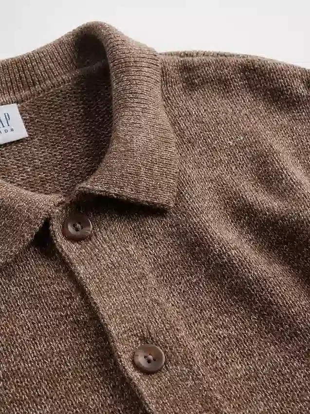 Jerséu tipo polo holgado para niños
