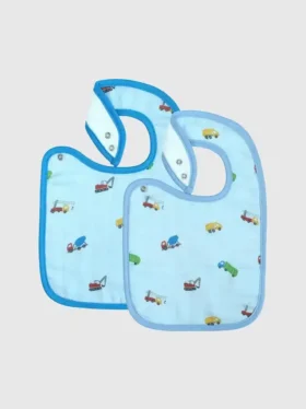 Juego de baberos de bambú Little Trucks