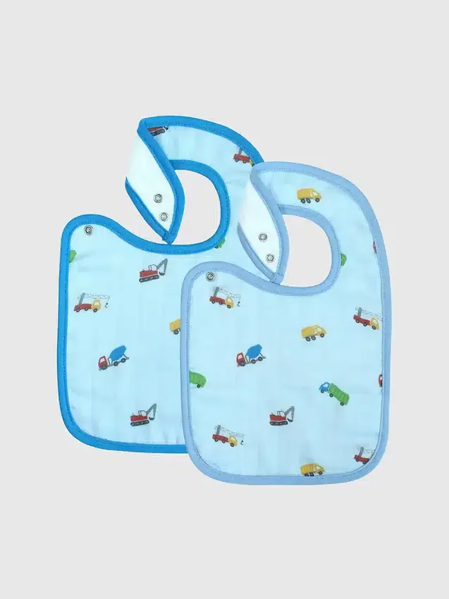 Juego de baberos de bambú Little Trucks