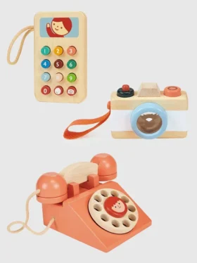 Juego de gadgets tecnológicos: paquete de juguetes para niños pequeños con teléfonos y cámara