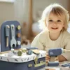 Juego de maletín con banco de trabajo para niños pequeños