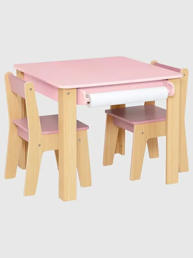 Juego de mesa y 2 sillas para niños pequeños