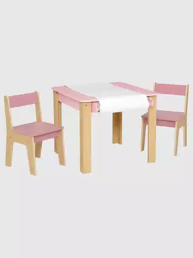 Juego de mesa y 2 sillas para niños pequeños