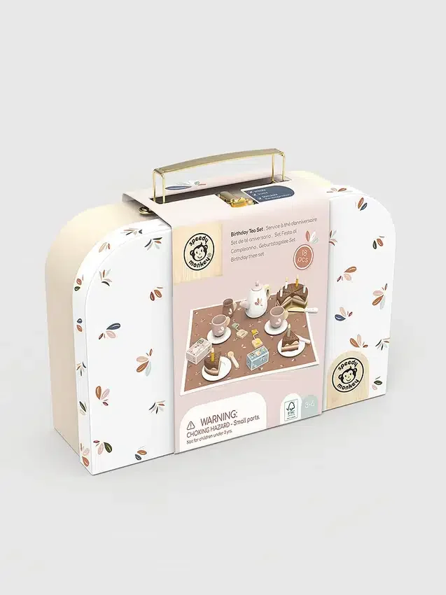 Juego de té de cumpleaños para niños pequeños