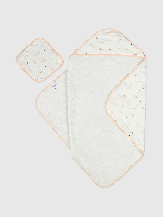 Juego de toalla con capucha Bamboo Little Bunny
