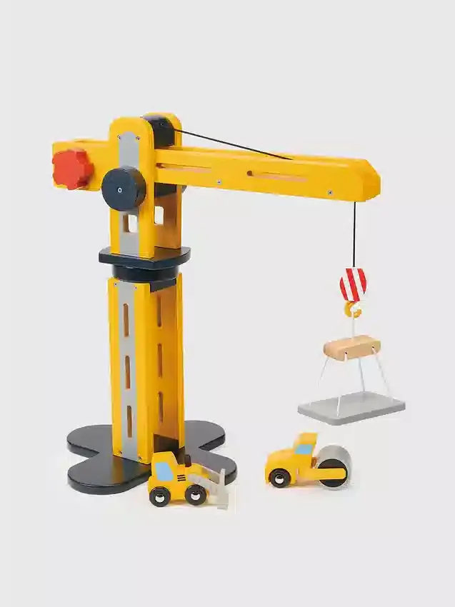 Juguete de grúa amarilla para niños pequeños «Little Builder»