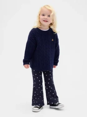 Leggings acampanados con forro suave para bebés y niños pequeños