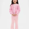 Leggings acampanados con forro suave para bebés y niños pequeños