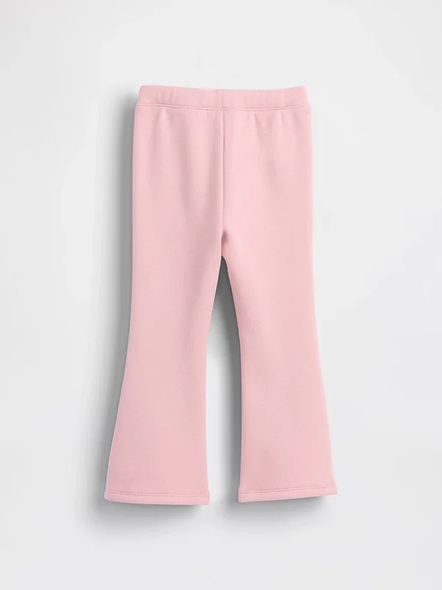 Leggings acampanados con forro suave para bebés y niños pequeños