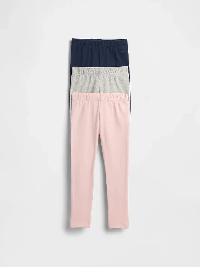 Leggings combinables para bebés y niños (paquete de 3)