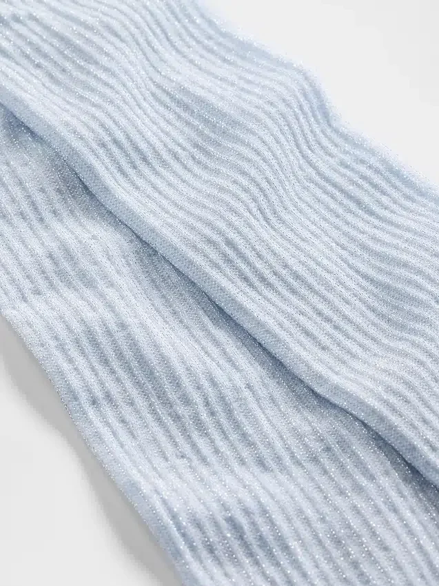 Leggings de canalé con purpurina para niños