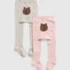 Leggings de osito para niños pequeños (paquete de 2)