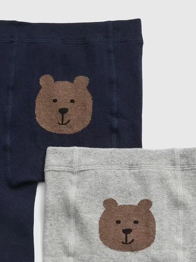Leggings de osito para niños pequeños (paquete de 2)