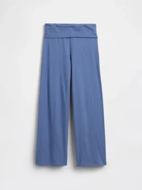 Leggings de pierna ancha con dobladillo para niños