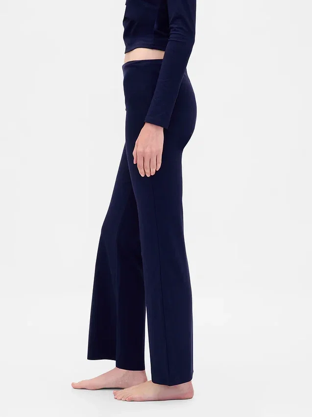 Leggings modernos de pijama con doble vuelta