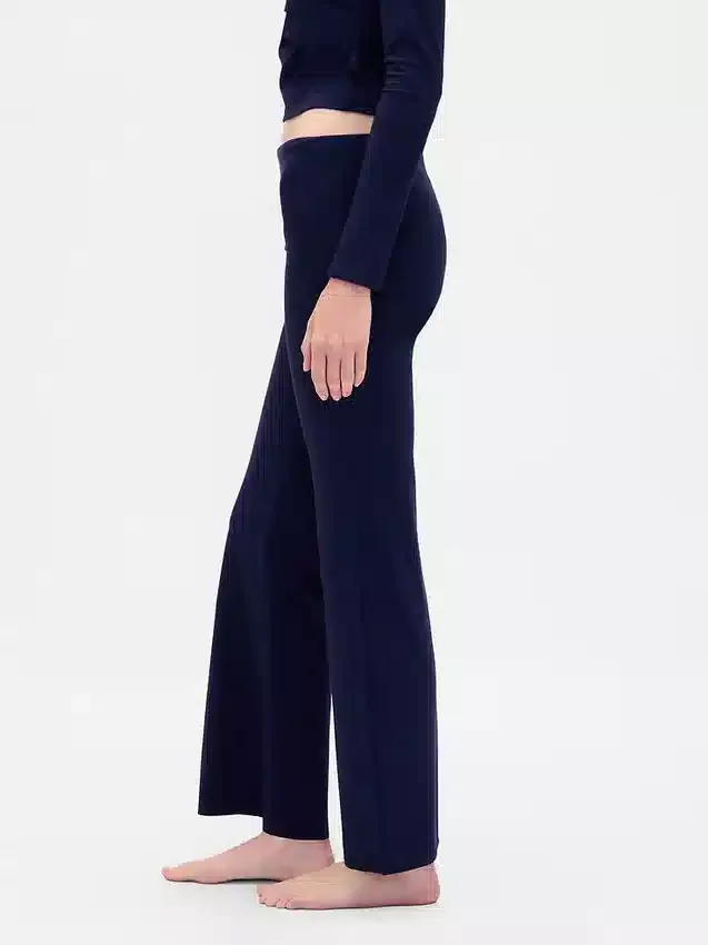 Leggings modernos de pijama con doble vuelta