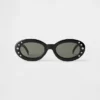 Lentes de sol ovalados retro para niños