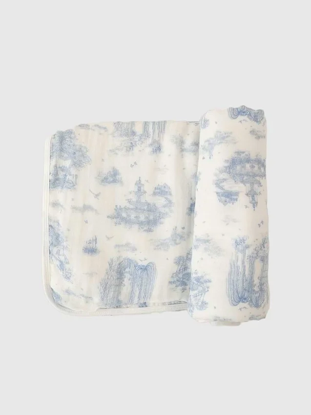 Manta de bambú para bebé «Spring Toile» de The Gilded Bird