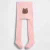 Medias con osito en punto calado para bebés y niños pequeños