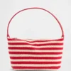 Mini bolso de rayas de ganchillo