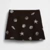 Mini falda-pantalón de mezcla de lino