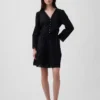 Mini vestido con ribete de encaje