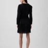 Mini vestido con ribete de encaje