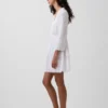 Mini vestido con ribete de encaje