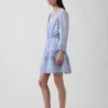 Mini vestido con ribete de encaje