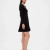 Mini vestido tipo corsé con escote corazón de doble tejido