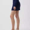 Minifalda-pantalón de punto trenzado 100 % algodón
