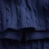 Minifalda-pantalón de punto trenzado 100 % algodón