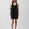 Minivestido con botones en el frente