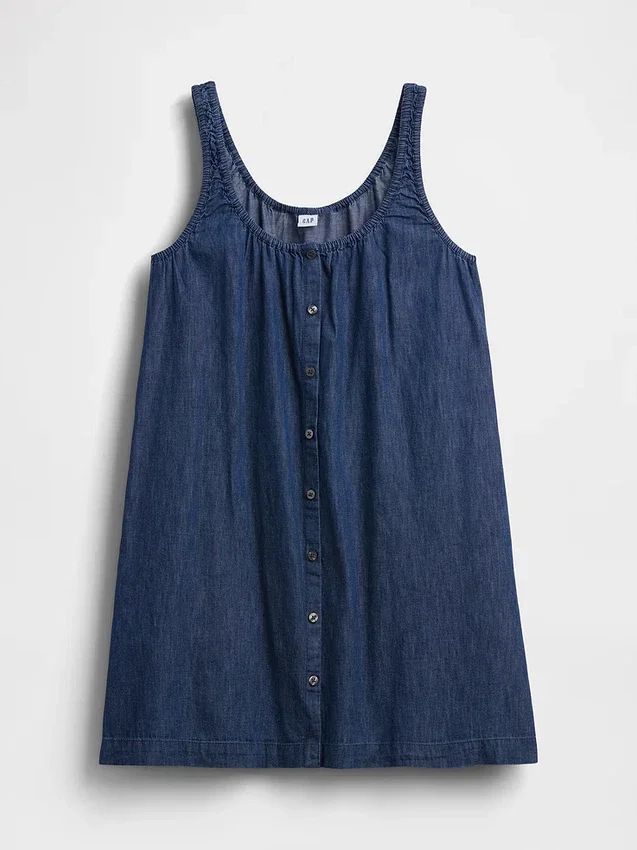 Minivestido con botones en el frente
