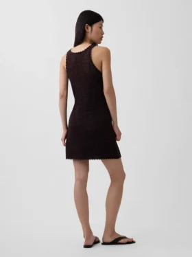 Minivestido de crochet 100 % algodón