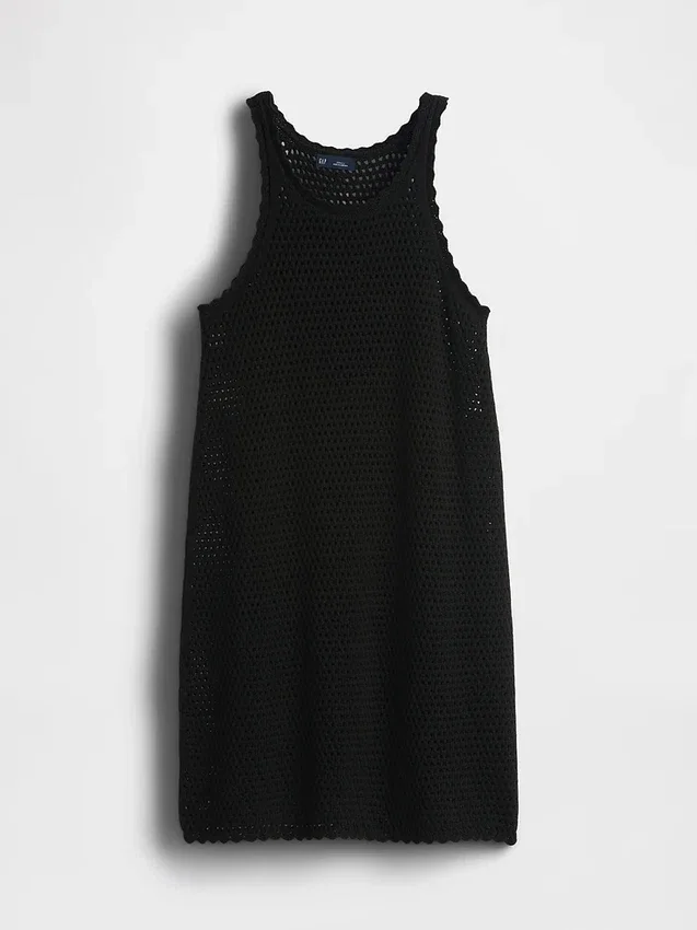 Minivestido de crochet 100 % algodón