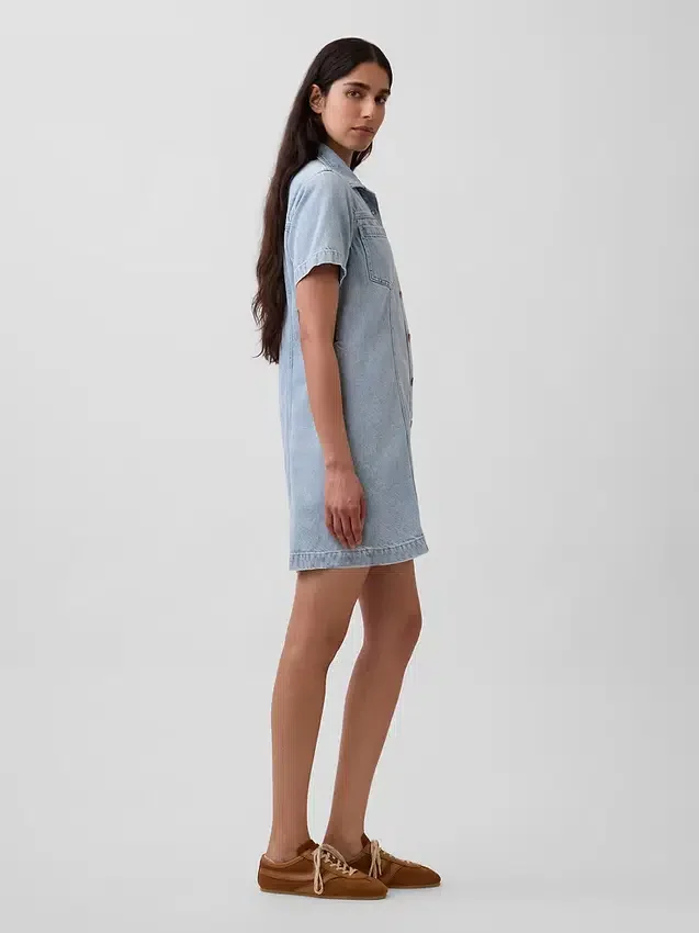 Minivestido de denim ultrasuave