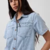 Minivestido de denim ultrasuave