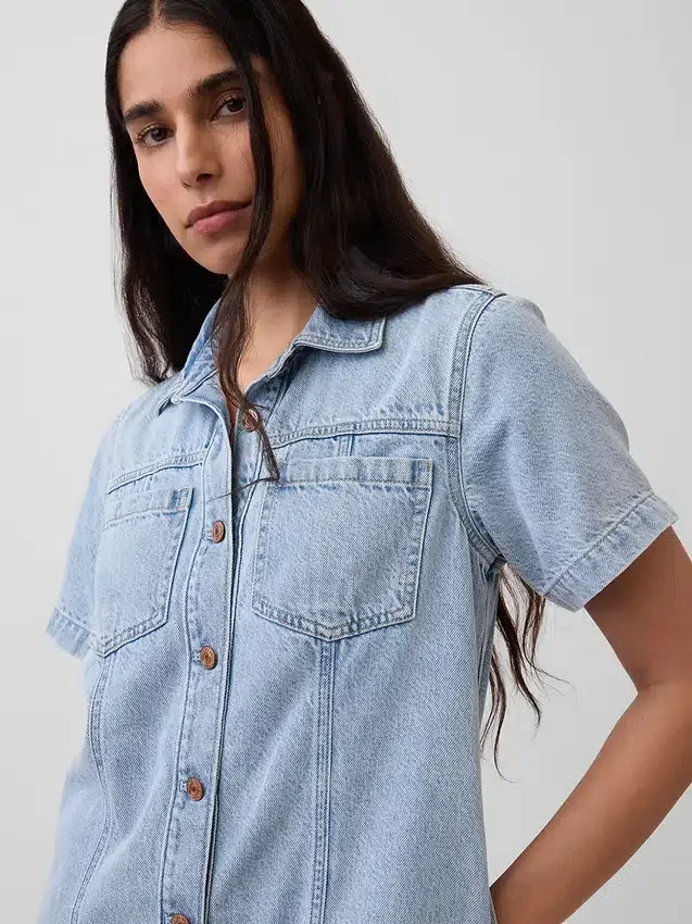 Minivestido de denim ultrasuave