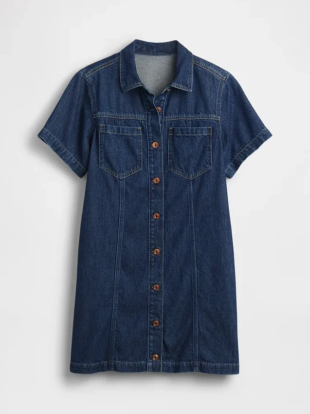 Minivestido de denim ultrasuave