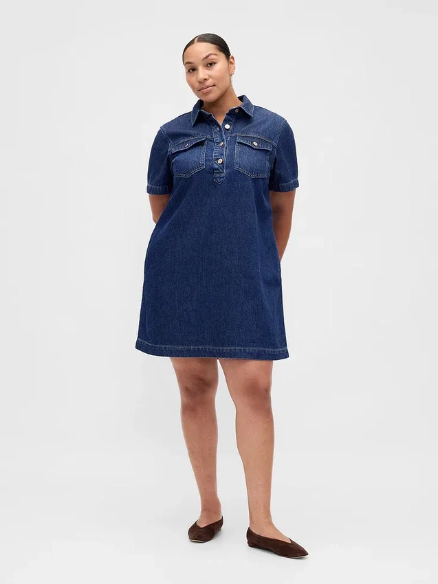 Minivestido de mezclilla ultrasuave